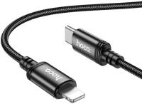 Кабель Hoco X89 Wind iP USB-C-Lightning (m) 1м черный коробка