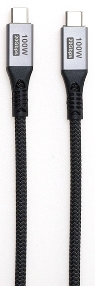 Кабель Premier 100W/4K 60HZ/20GBS USB Type-C (m)-USB Type-C (m) 2м черный