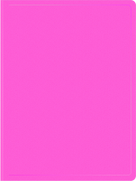 Папка метал.пруж.скоросш. Бюрократ Double Neon DNE07PPINK A4 пластик 0.7мм кор.27мм карм.прод.внут. розовый