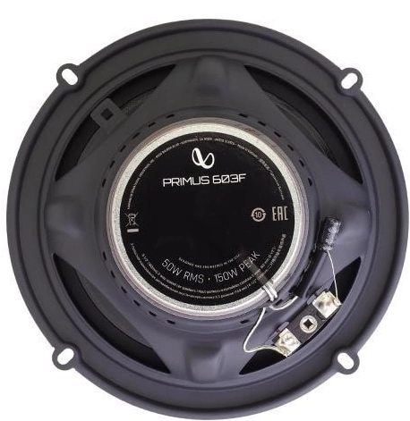 Колонки автомобильные Infinity Primus 603F (без решетки) 150Вт 92дБ 3Ом 16.5см (6 1/2дюйм) (ком.:2кол.) коаксиальные двухполосные