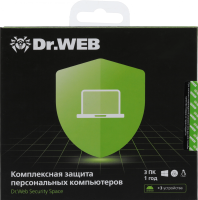 Программное Обеспечение DR.Web Security Space КЗ 3 ПК/1 год (BHW-B-12M-3-A3)