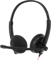 Наушники с микрофоном Оклик HS-L900 черный 1.8м накладные оголовье (1532022)