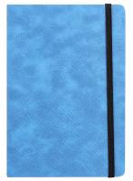 Блокнот Deli EN123LBLUE A5 210х143мм искусст. кожа 80л линейка твердая обложка голубой