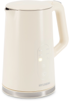 Чайник Hyundai HYK-S3605 1.7л. 2200Вт кремовый (металл)