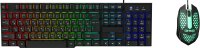 Клавиатура + мышь Оклик 400GMK клав:черный мышь:черный USB LED (1546779)