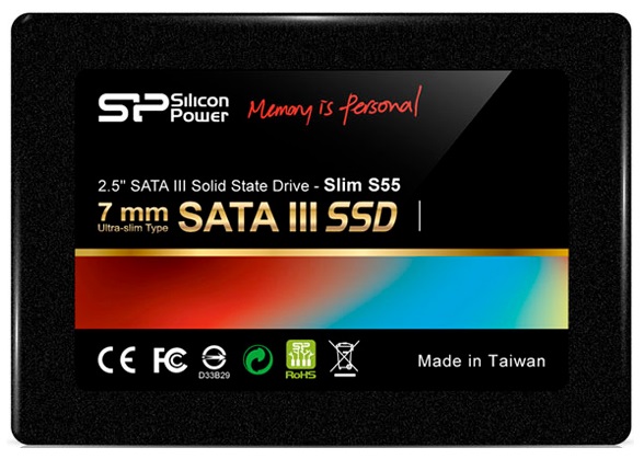 Накопитель SSD Silicon Power SATA III 120Gb SP120GBSS3S55S25 Slim S55 2.5"