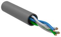 Кабель информационный ITK BC1-C5E02-111-305-G кат.5E U/UTP 2X2 PVC внутренний 305м серый