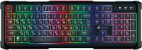 Клавиатура Оклик 717G BLACK DEATH черный/серый USB Multimedia for gamer LED