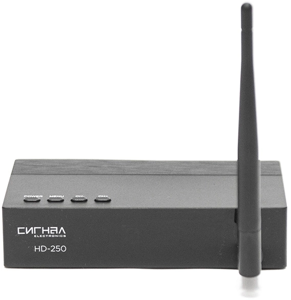 Ресивер DVB-T2 Сигнал Эфир HD-250 черный