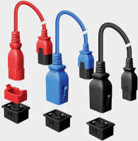 Кабель RakTek P-Lock (RTPCL192010B) C19-C20 проводник.:3x2.5мм2 1м синий