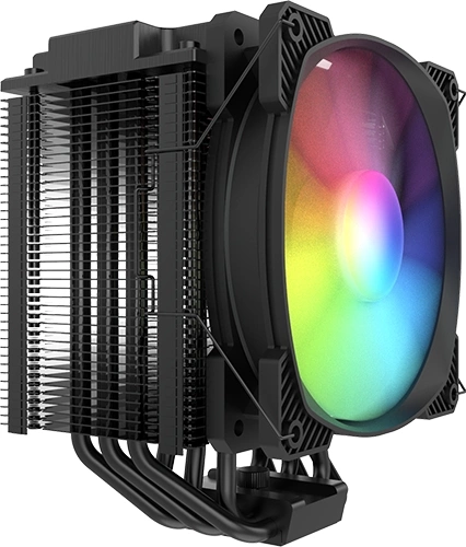 Устройство охлаждения(кулер) Montech Air Cooler 210 ARGB Soc-AM5/AM4/1200/1700/1851 черный 4-pin 27dB Al+Cu 210W Ret (AIR COOLER 210 ARGB)