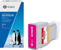 Картридж струйный G&G GG-PFI321M пурпурный (300мл) для Canon imagePROGRAF TM-250/255/350/355