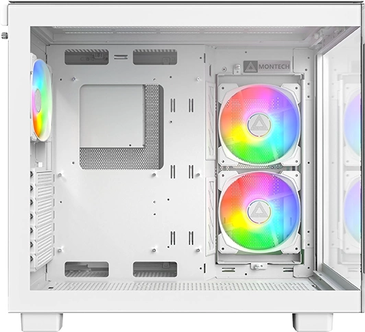 Корпус Montech King 65 PRO белый без БП ATX 8x120mm 6x140mm 2xUSB3.0 audio bott PSU