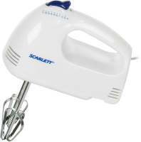 Миксер ручной Scarlett SC-HM40S03 200Вт белый/синий