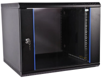 Шкаф коммутационный ЦМО ШРН-ЭКОНОМ (ШРН-Э-12.500-9005) настенный 12U 600x520мм пер.дв.стекл 75кг черный 470мм
