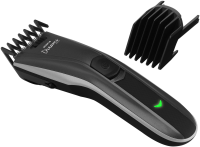 Машинка для стрижки Polaris PHC 0512RC черный/серебристый 5Вт (насадок в компл:2шт)