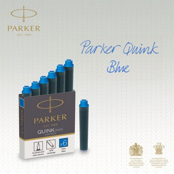 Картридж Parker Quink Z17 Mini (CW1950409) синие чернила для ручек перьевых для Parker (6шт)