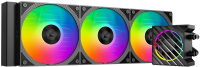 Система водяного охлаждения ID-Cooling Dashflow 360 XT Pro ARGB Soc-AM5/AM4/1200/1700/1851 черный 4-pin 16-34dB Al+Cu 350W Ret