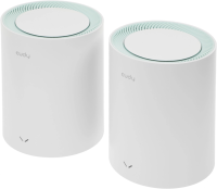 Бесшовный Mesh роутер Cudy M1300 (M1300 2-PACK) AC1200 10/100/1000BASE-TX/Wi-Fi белый (упак.:2шт)