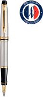 Ручка перьев. Waterman Expert 3 (CWS0951940) Stainless Steel GT F сталь подар.кор.