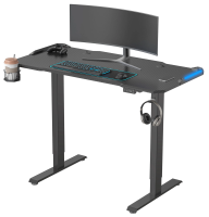 Стол для компьютера Cactus CS-ED-GBK столешница МДФ карбон каркас черный