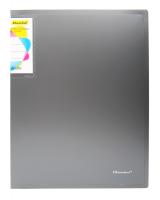 Папка на 4-х кольцах Silwerhof Perlen 271958-77 A4 1мм кор.38мм внутр. с вставкой серебристый металлик