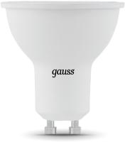 Лампа светодиодная Gauss Black 5Вт цок.:GU10 рефлек. 220B 3000K св.свеч.бел.теп. MR16 (упак.:10шт) (101506105)