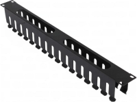 Кабельный органайзер гориз. NTSS (NTSS-HORGС-1U-(72)-BL) односторонний пальцы 1U шир.:19" глуб.:72мм