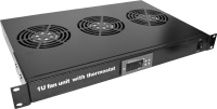Блок 3-х вентиляторов TWT (TWT-CBB-FANB3-RACK-T) 19". с подшипниками. с термостатом. 1U