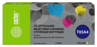 Картридж струйный Cactus CS-EPT05A400 T05A4 желтый (215мл) для Epson WorkForce Pro WF-C878/C879