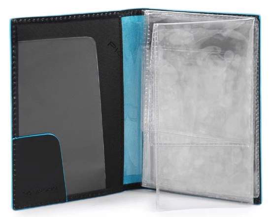 Обложка для документов мужской Piquadro Blue Square PP5256B2/N черный натур.кожа