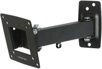 Кронштейн для телевизора Kromax OPTIMA-103 черный 10"-28" макс.25кг настенный поворотно-выдвижной и наклонный