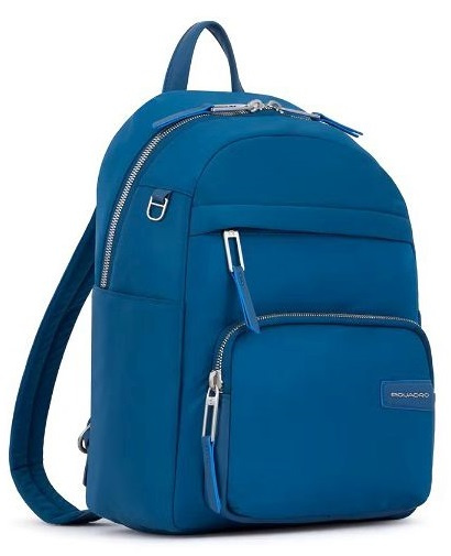 Рюкзак женский Piquadro PQ-RY CA5705RY/OT синий нейлон/натур.кожа