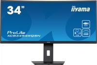 Монитор Iiyama 34" ProLite XCB3494WQSN-B5 черный VA LED 0.4ms 21:9 HDMI M/M матовая HAS 300cd 178гр/178гр 3440x1440 120Hz DP 2K USB 9.4кг