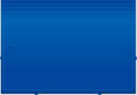 Портфель Бюрократ -BPR6BLUE 6 отдел. A4 пластик 0.7мм синий