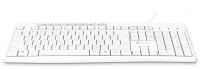 Клавиатура Оклик 305M белый USB Multimedia (1875227)