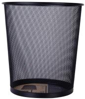 Корзина для бумаг Deli E9190 круглая 12л. мет.сетка черный