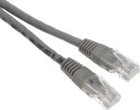 Патч-корд NA102-UTP-C6-1M 10G UTP 4 пары cat6 CCA molded 1м серый RJ-45 (m)-RJ-45 (m)