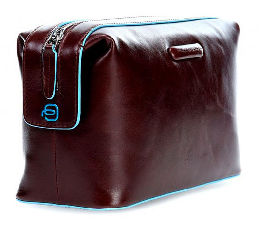 Косметичка Piquadro Blue Square BY3851B2/MO красное дерево натур.кожа