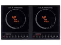 Плита Электрическая Kitfort КТ-109 черный стеклокерамика (настольная)