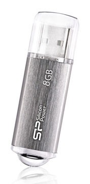 Флеш Диск Silicon Power 8Gb Ultima II-I Series SP008GBUF2M01V1S USB2.0 серебристый