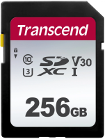 Флеш карта SDXC 256Gb Class10 Transcend TS256GSDC300S w/o adapter