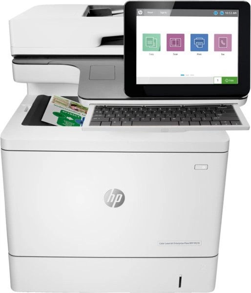 МФУ лазерный HP Color LaserJet Enterprise M578c (7ZU87A) A4 Duplex белый