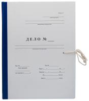 Папка архивная 2 завязки Silwerhof КБЗ-2-50Р бумвинил корешок 50мм разобранный A4 ассорти с гребешками