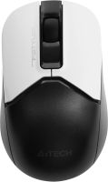 Мышь A4Tech Fstyler FB12 белый/черный оптическая (1200dpi) беспроводная BT/Radio USB (3but)