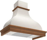 Вытяжка каминная Elikor Аркада Валенсия 60П-650-П3Д белый муар управление: кнопочное (1 мотор)
