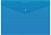 Конверт на кнопке Buro -PK120BU/BLU A4 пластик 0.12мм синий