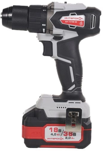 Дрель-шуруповерт Интерскол ДА-13/36В 50 аккум. патрон:быстрозажимной (кейс в комплекте) (851.2.2.70)