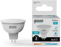 Лампа светодиодная Gauss Elementary 9Вт цок.:GU5.3 (упак.:10шт) софит 12B св.свеч.бел.нейт. (11529)