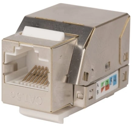 Модуль WRline WR-KJ-RJ45-C5E-SH-90 информ. KeystoneRJ45 1 кат.5E FTP черн.